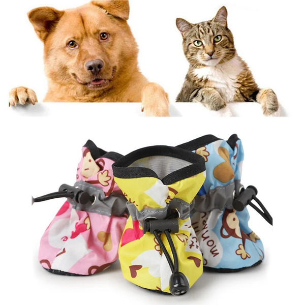 Pattern Dog Shoes Waterproof