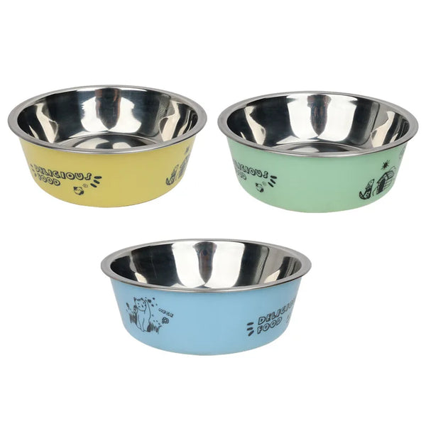 Pet Feeding Bowls Stainless Steel Non-slip