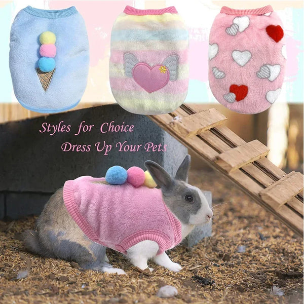 Warm Rabbit Clothes Vest