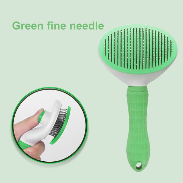 Self-Cleaning Pet Fur Remover Brush