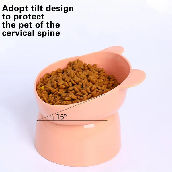 cat elecated feeding bowl