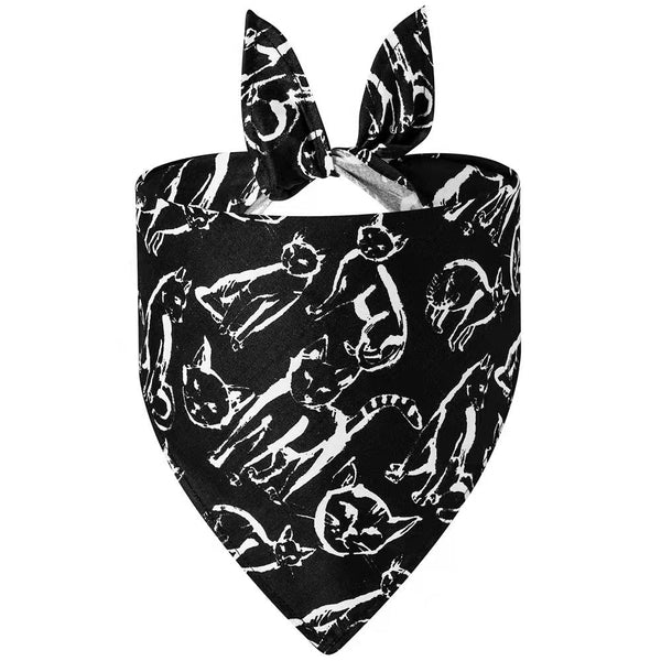 Black CatPrint Bandana