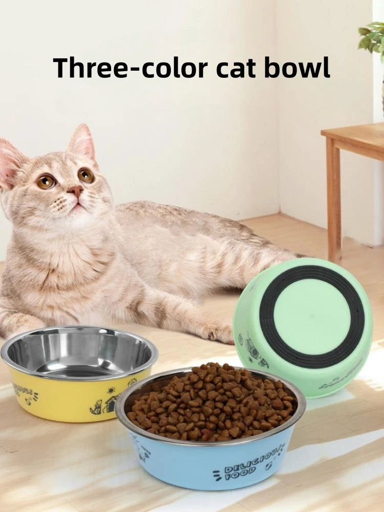 Pet Feeding Bowls Stainless Steel Non-slip