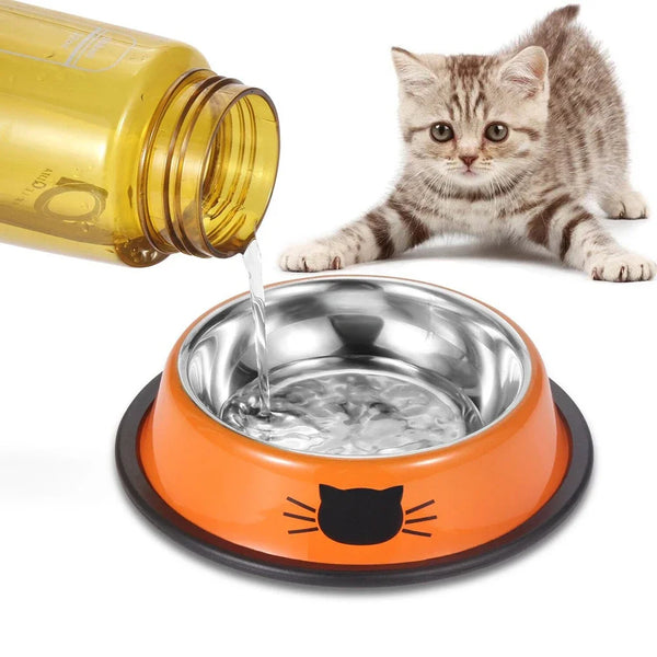 Non-slip Cat Bowl Stainless Steel