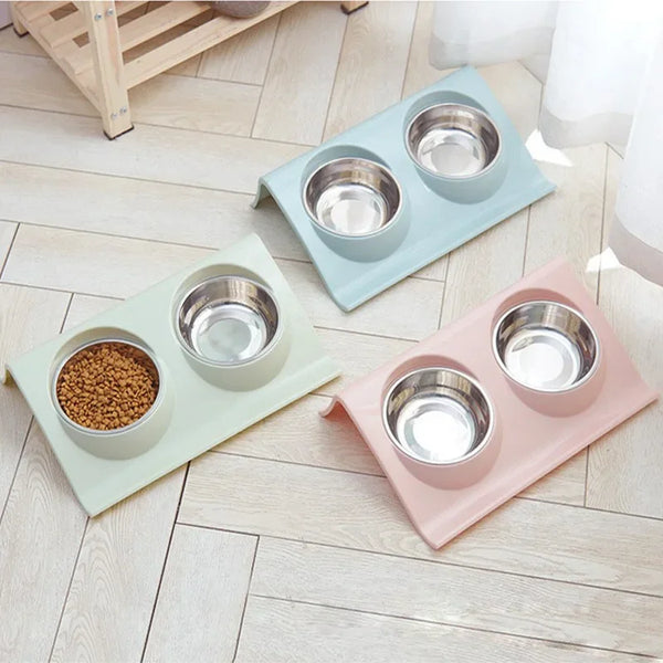 Pet Double Feeding Bowl